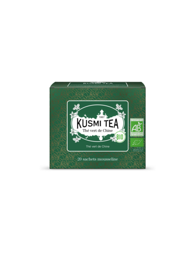 Thés Natures Verts Thé vert de Chine Bio - Etui 20 sachets mousseline - 40gr