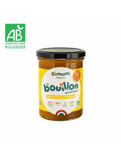 Bouillon d'os poulet curcuma - 370ml