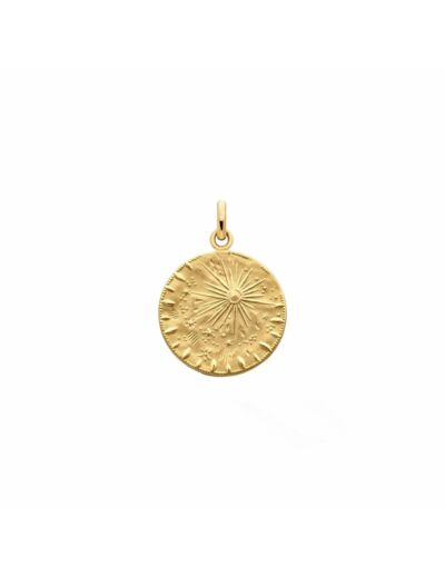 Médaille Arthus Bertrand Pluie d'Etoiles en or jaune poli, 18mm