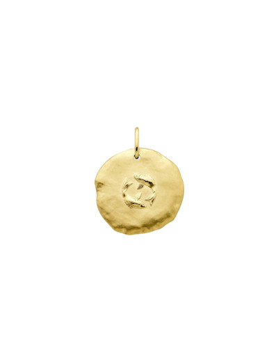 Médaille Arthus Bertrand Astro Poisson en or jaune sablé