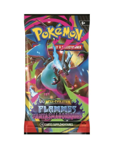 Booster Pokémon - Méga - Évolution Flammes Fantasmagoriques (10 cartes)
