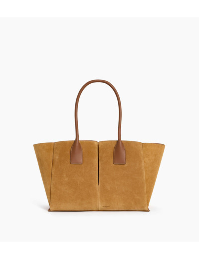 Grand sac cabas Elena en refente de velours
