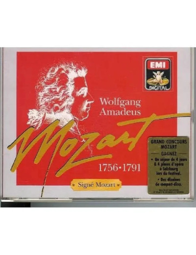 Livre Signé Mozart 1756-1791