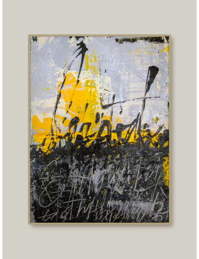 « Rumeur d’encre #2 » - Acrylique sur toile - 16x22 cm