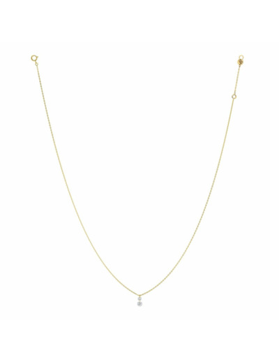 Collier La Brune & La Blonde 360° Duo en or jaune et diamants de 0.20ct