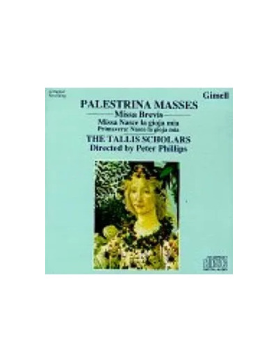 Cd Giovanni Pierluigi da Palestrina - Palestrina Masses: Missa Brevis - Missa Nasce La Gioja Mia - Palestrina: Missa Nasce La Gioja Mia