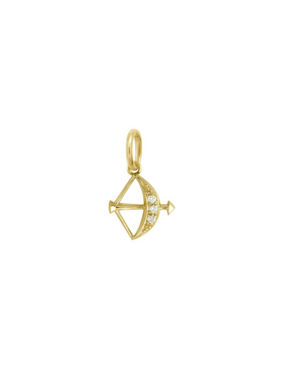 Pendentif Gigi Clozeau Zodiaque Sagittaire en or jaune et diamants