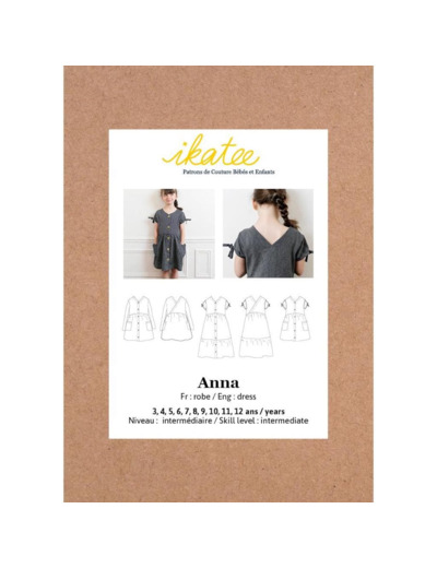 Ikatee – Patron Enfant Robe "Anna" de 3 à 12 ans