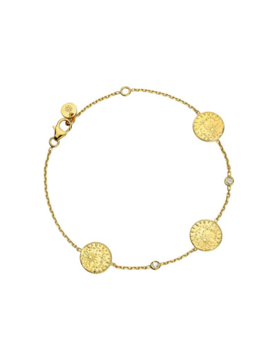 Bracelet Arthus Bertrand Les Étoiles en or jaune et Diamant