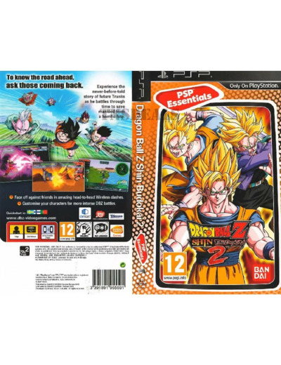 Jeu Psp Dragon Ball z Shin Budokai 2 Another Road
