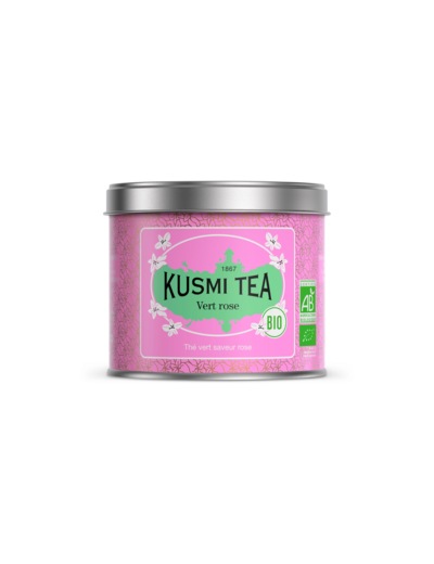 Thés Aromatisés Verts Vert rose Bio - Boîte métal 100gr