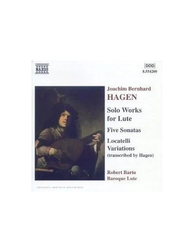 Cd Oeuvres pour luth Seul : 5 Sonates, Variations Locatelli Barto, luth