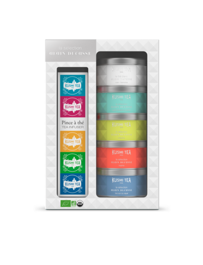 Coffrets & Assortiments Sélection ALAIN DUCASSE Bio - Coffret 5 miniatures + pince à thé - 90g
