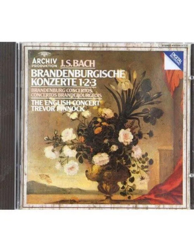 Cd Bach* The English Concert*, Trevor Pinnock Brandenburgische Konzerte 1-2-3