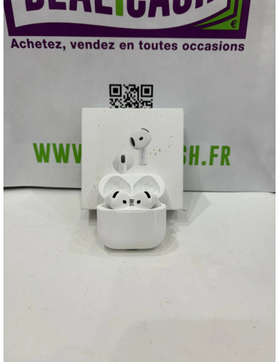Apple AirPods 4 ANC (2024) - Écouteurs sans fil avec réduction active du bruit - Blanc