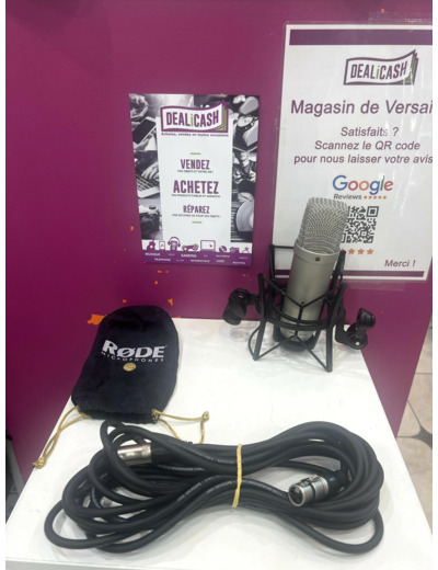 Micro Rode microphone nt1 5ème génération argent