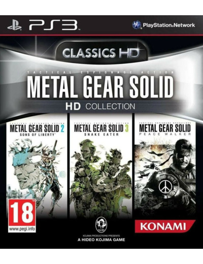 Jeu PS3 Metal Gear Solid HD Collection
