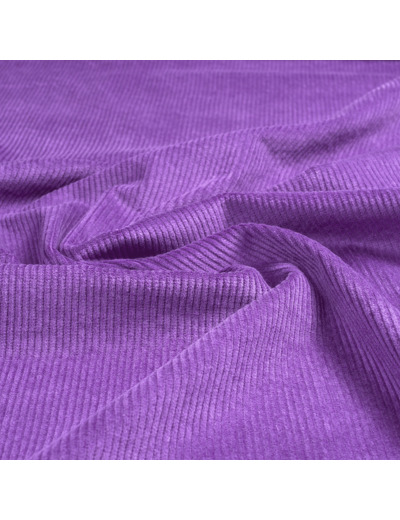 Sélection Coup de Coudre - Tissu Velours Côtelé Uni Couleur Violet