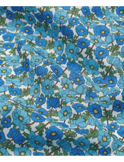 Liberty Of London - Tissu Batiste de Coton Tana Lawn "Charmian" Bleu