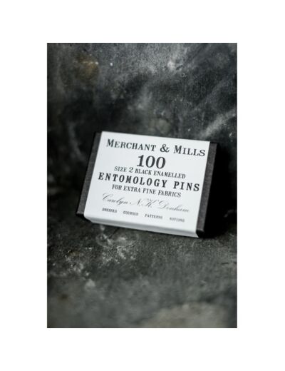 Merchant & Mills - Boite 100 Epingles de Couture Ultra Fines "Entomology"