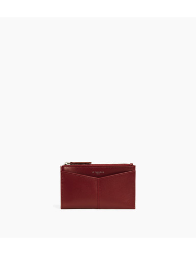 Étui clés zippé Charlotte en cuir lisse