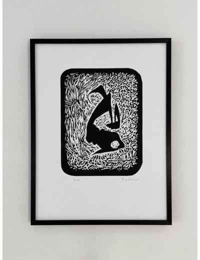 Gravure sur papier - Linogravure