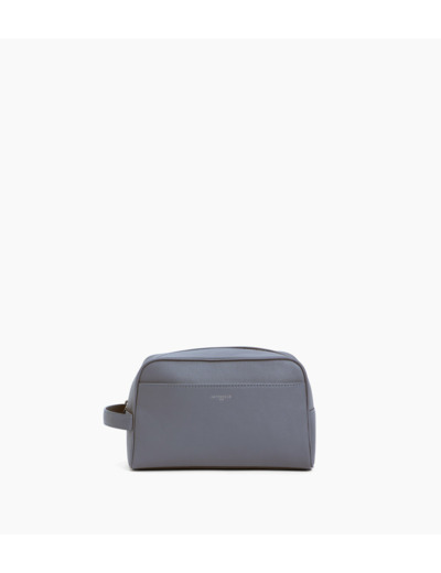 Trousse de toilette en cuir grainé
