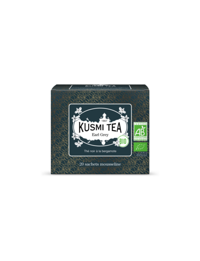 Thés Aromatisés Noirs Earl Grey Bio - Etui 20 sachets mousseline - 40gr