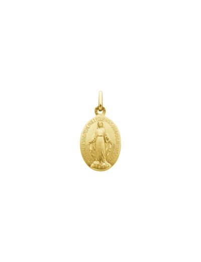 Médaille Augis Miraculeuse en or jaune, 17mm