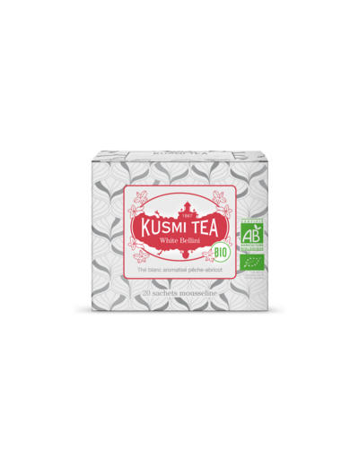 Thés Aromatisés Blancs White Bellini Bio - Etui 20 sachets mousseline - 40gr