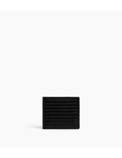 Porte cartes horizontal Martin en cuir embossé et cuir lisse