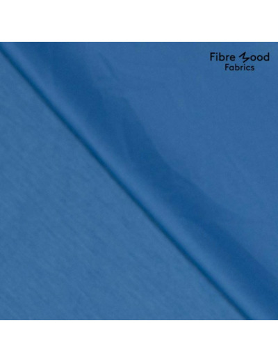 Fibre Mood - Tissu Jersey Interlock en Modal Mélangé "Yushu" Uni Couleur Bleu Ciel