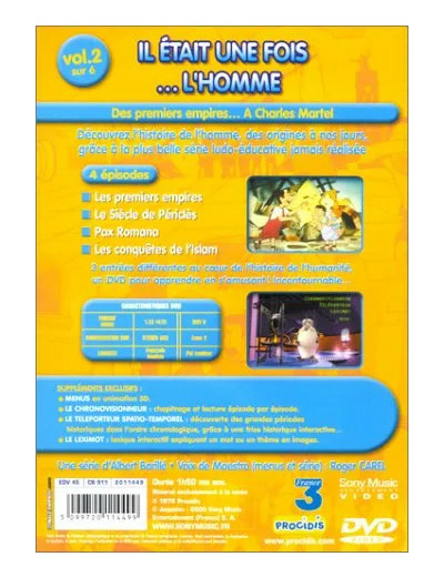 Dvd Il était une fois... L'Homme - Vol.2 - Des premiers empires... à Charles Martel