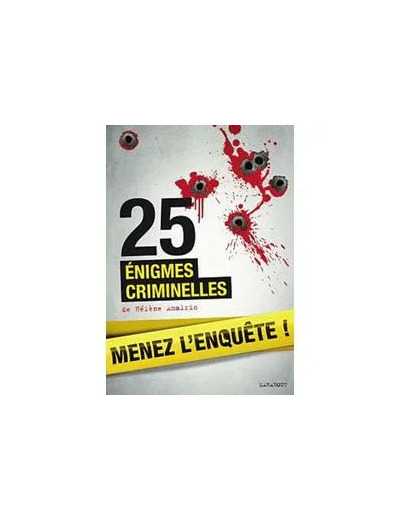 Livre 25 énigmes criminelles