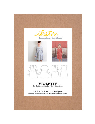 Ikatee – Patron Enfant Robe "Violette" de 3 à 12 ans