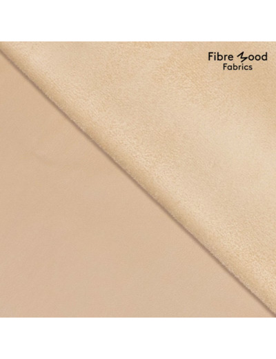 Fibre Mood - Tissu Similicuir Souple "Vinny" Uni Couleur Beige Clair