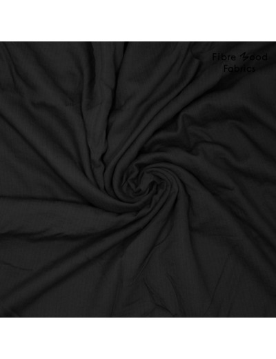 Fibre Mood - Tissu Crépon de Viscose et Lyocell "Suvi" Noir