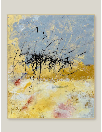 « Lisière d’Ocre » - Acrylique sur toile - 60x50 cm