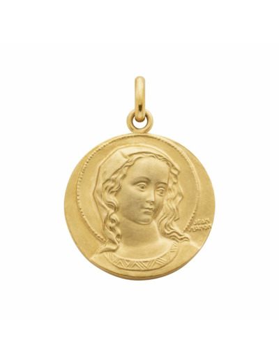 Médaille Arthus Bertrand Vierge Virgo Amabilis F. mince 18 mm or jaune sablé