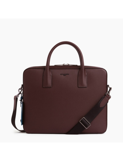 Porte document slim 14" Emile en cuir signature T