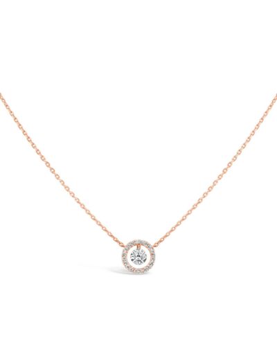 Collier Sarlane Entourage en or rose et diamant