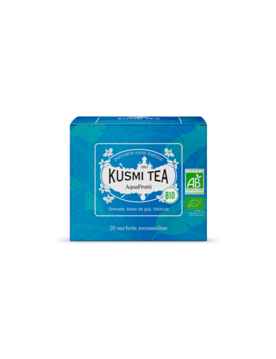 Infusions & Déthéinés AquaFrutti Bio - Etui 20 sachets mousseline - 40gr