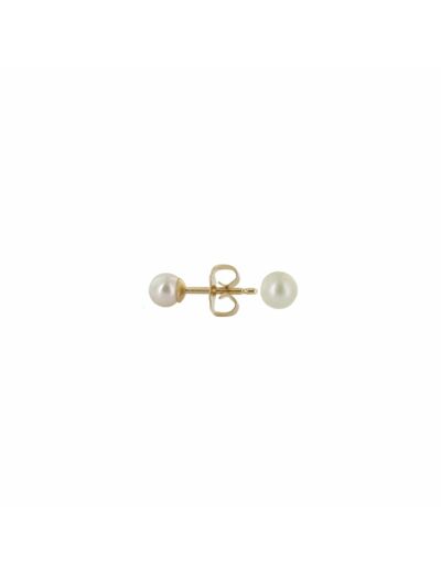 Boucles d'oreilles en or jaune et perles de culture de 4-4.5mm