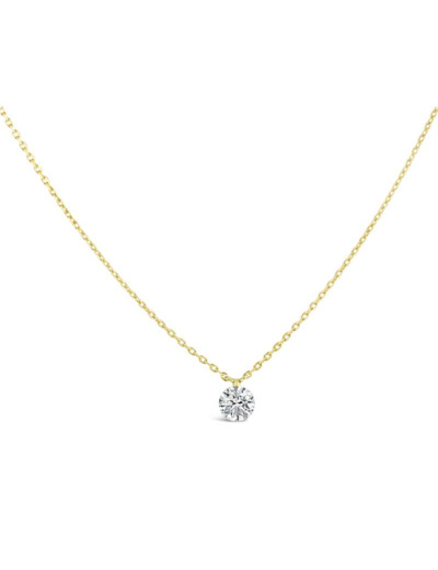 Collier Sarlane Etincelle en or jaune et diamant de 0.15ct