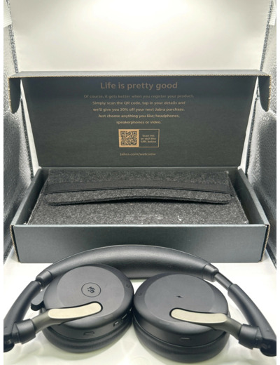 Jabra Evolve2 65 Flex MS Stereo - Micro - casque - sur - oreille - Bluetooth - sans fil - Suppresseur de bruit actif - USB - C - noir - Certifié pour Microsoft Teams