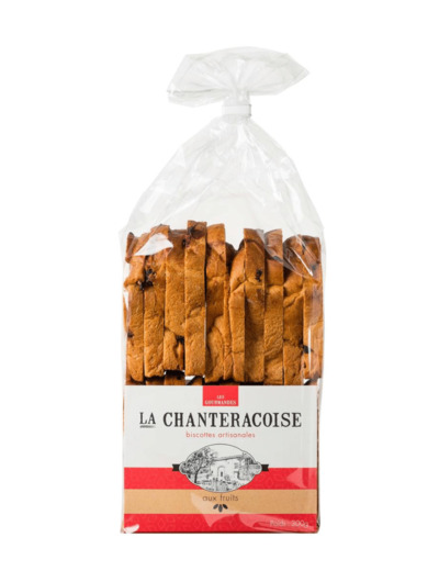 Biscottes artisanales Gourmandes aux Fruits 300g