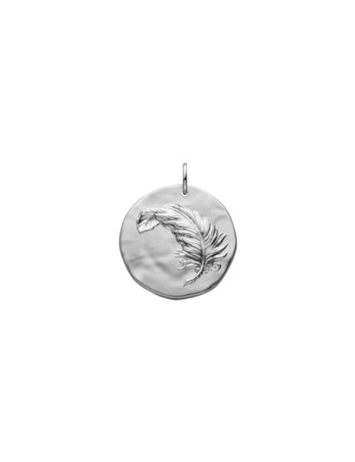 Médaille Arthus Bertrand Comédie Plume en argent rhodié, 25 mm