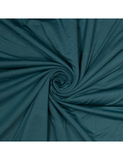 Fibre Mood - Tissu Jersey de Bambou  Uni Couleur Petrol