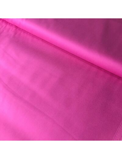 Sélection Coup de coudre - Tissu Denim Léger en Coton Mélangé Uni Couleur Rose Fuschia