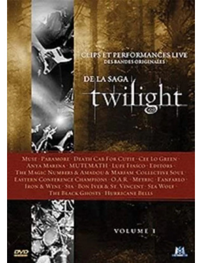 Dvd Clips et performances live des bandes originales de la saga Twilight - Volume I